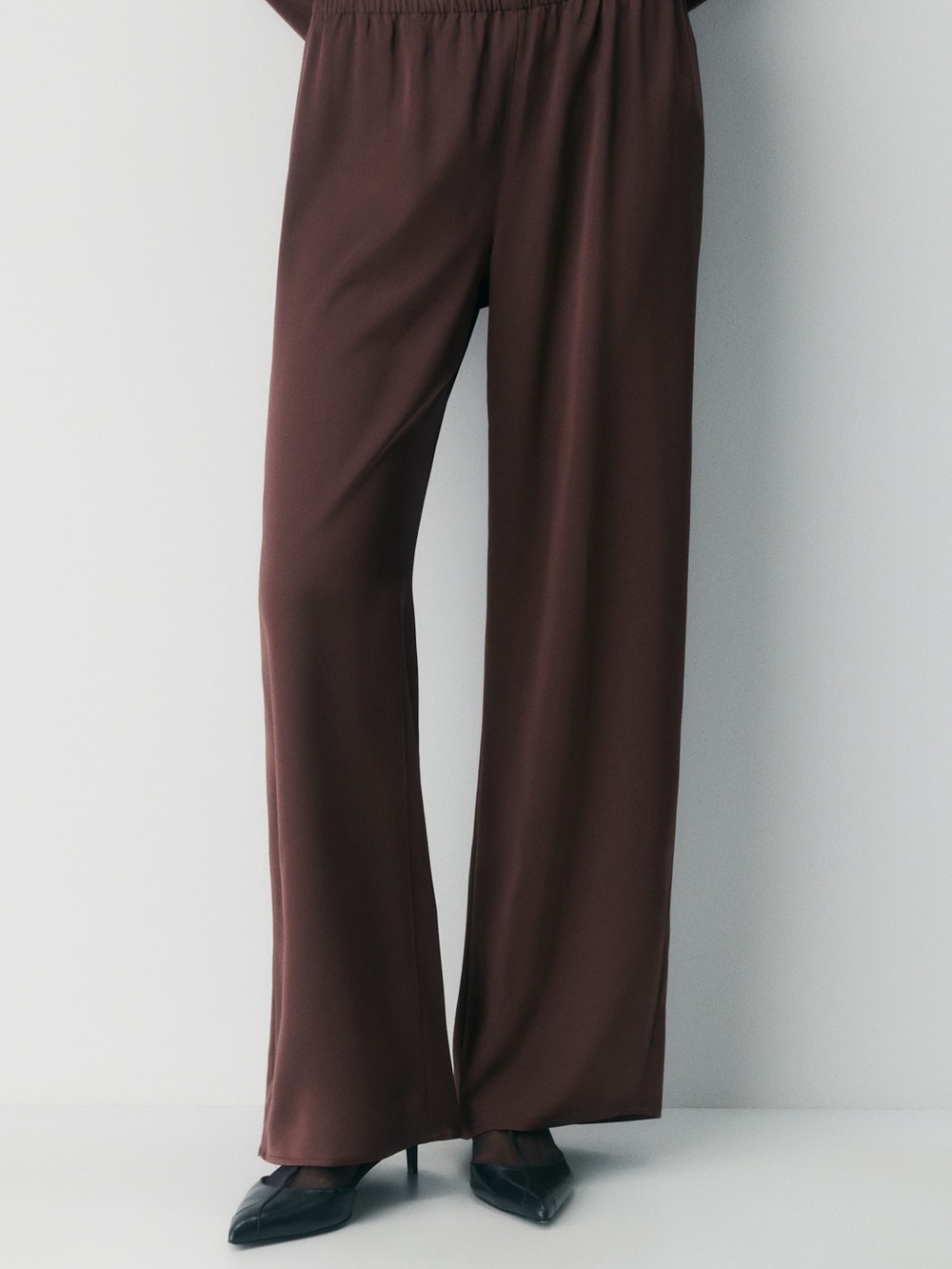 Aritzia Vanitas Satin Pant Size XXS Cocoa Powder Brown NWT
